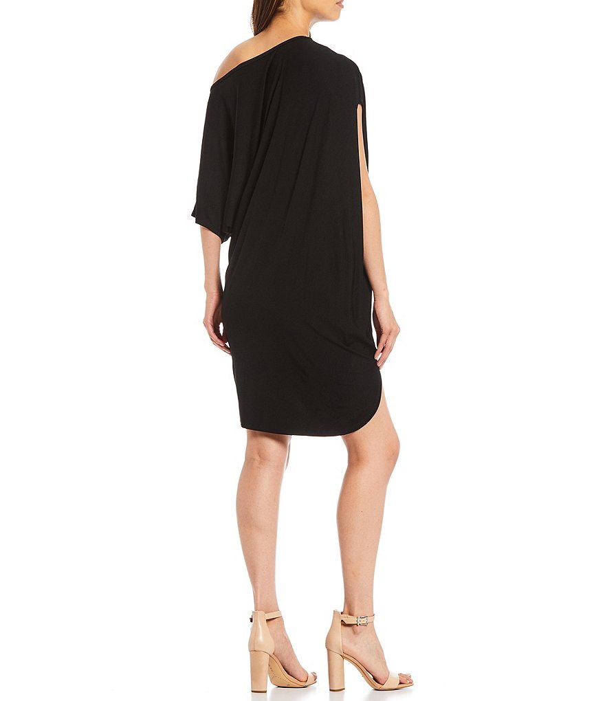 Trina Turk One Shoulder Asymmetric Hem Radiant Dress