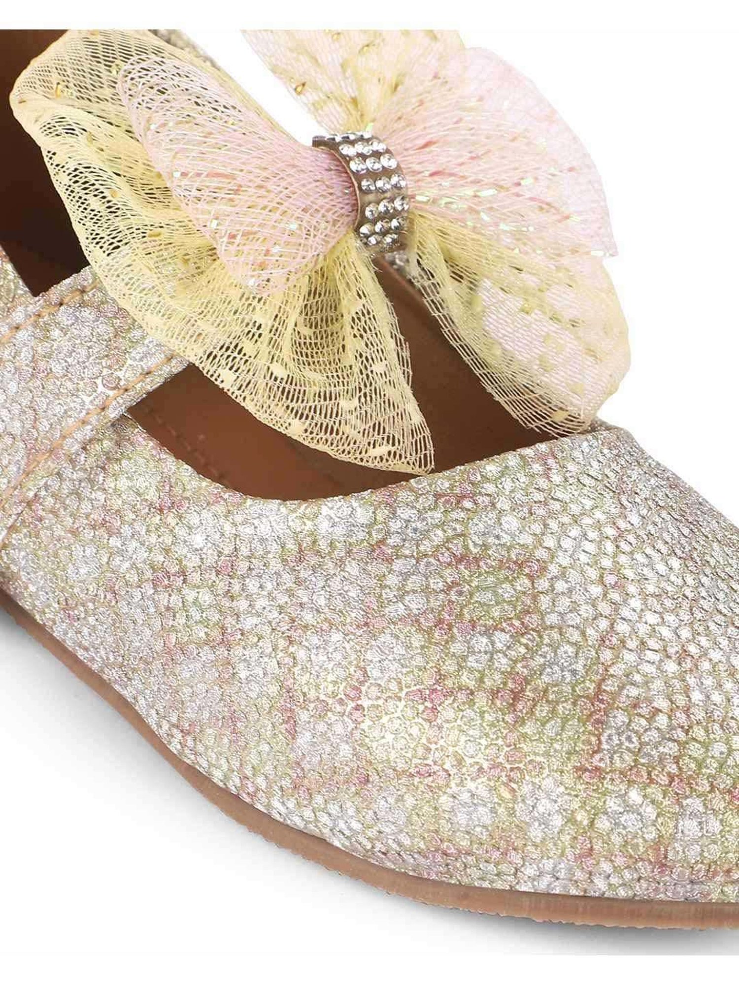 Minesole Kids Golden Mary Jane Shoes