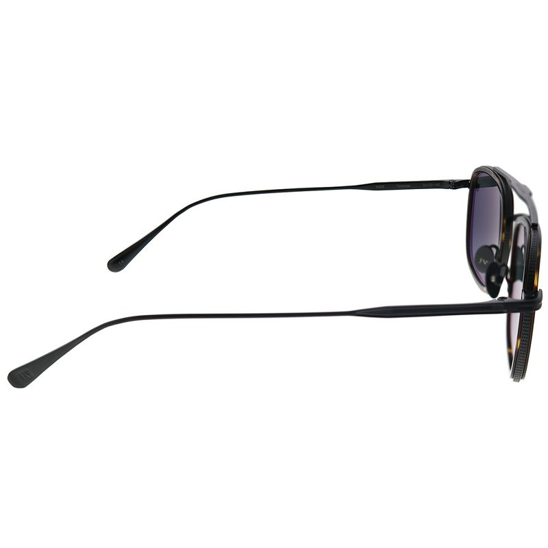 John Varvatos Beacon JV V529 TOR Unisex Square Polarized Sunglasses Dark Tortoise Plastic on Grey 52mm