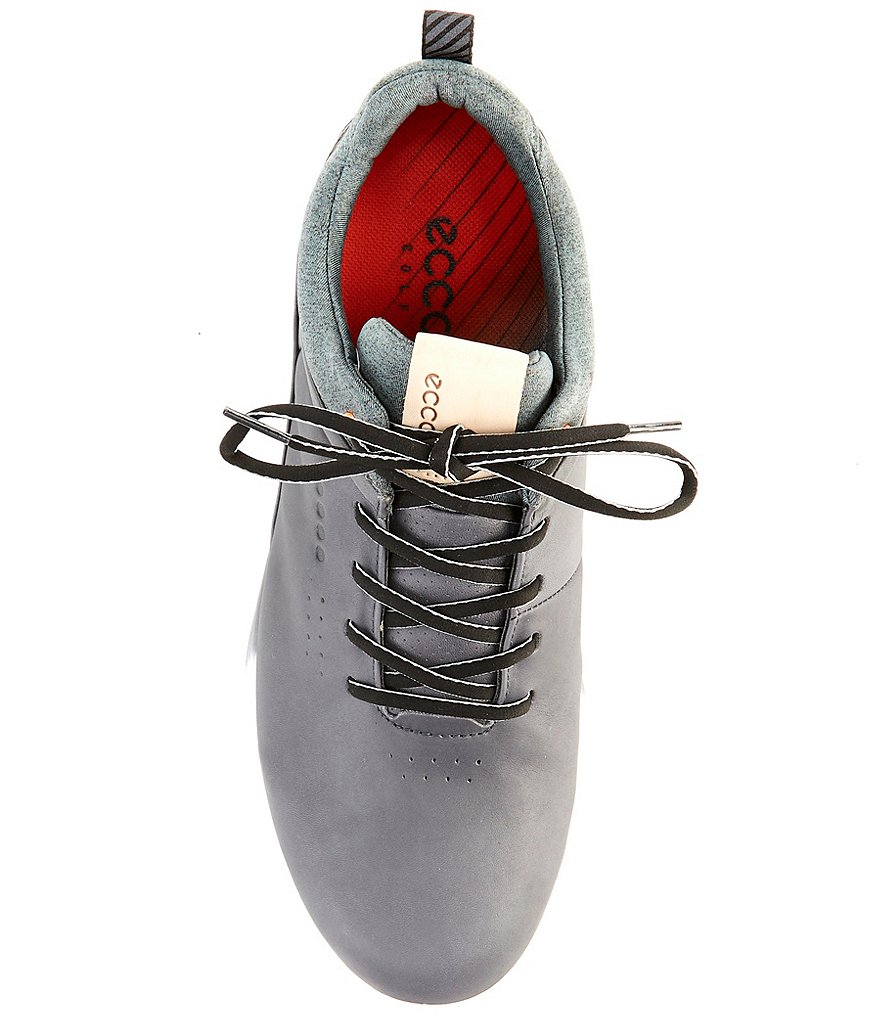 ECCO Men's S-Three Spikeless Waterproof Lace-Up Golf Shoes