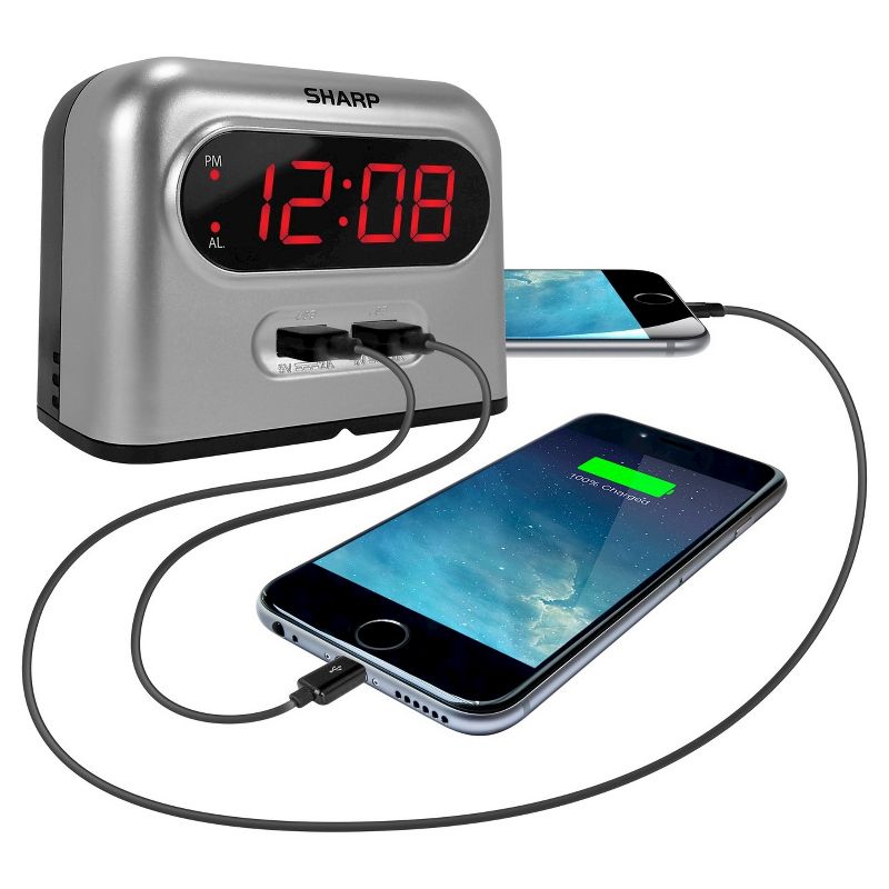 iHome Qi Charging Bluetooth Alarm Clock