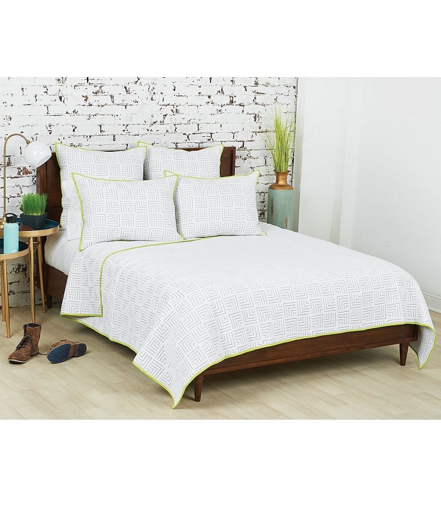 Twin Turtle Cove Quilt & Sham Set Light Turquoise/Aqua - Tommy Bahama