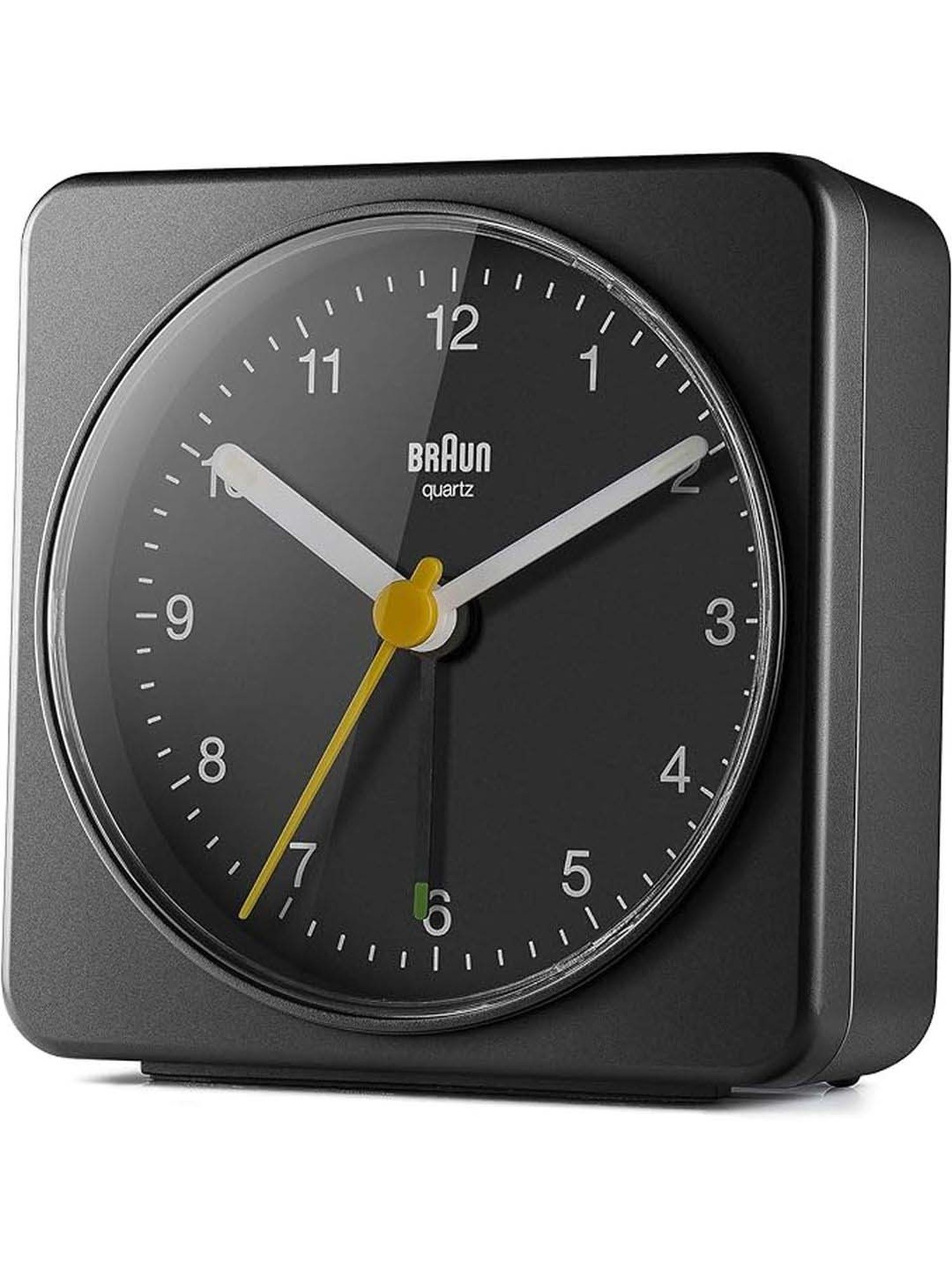 Braun Black Classic Travel Analog Alarm Clock
