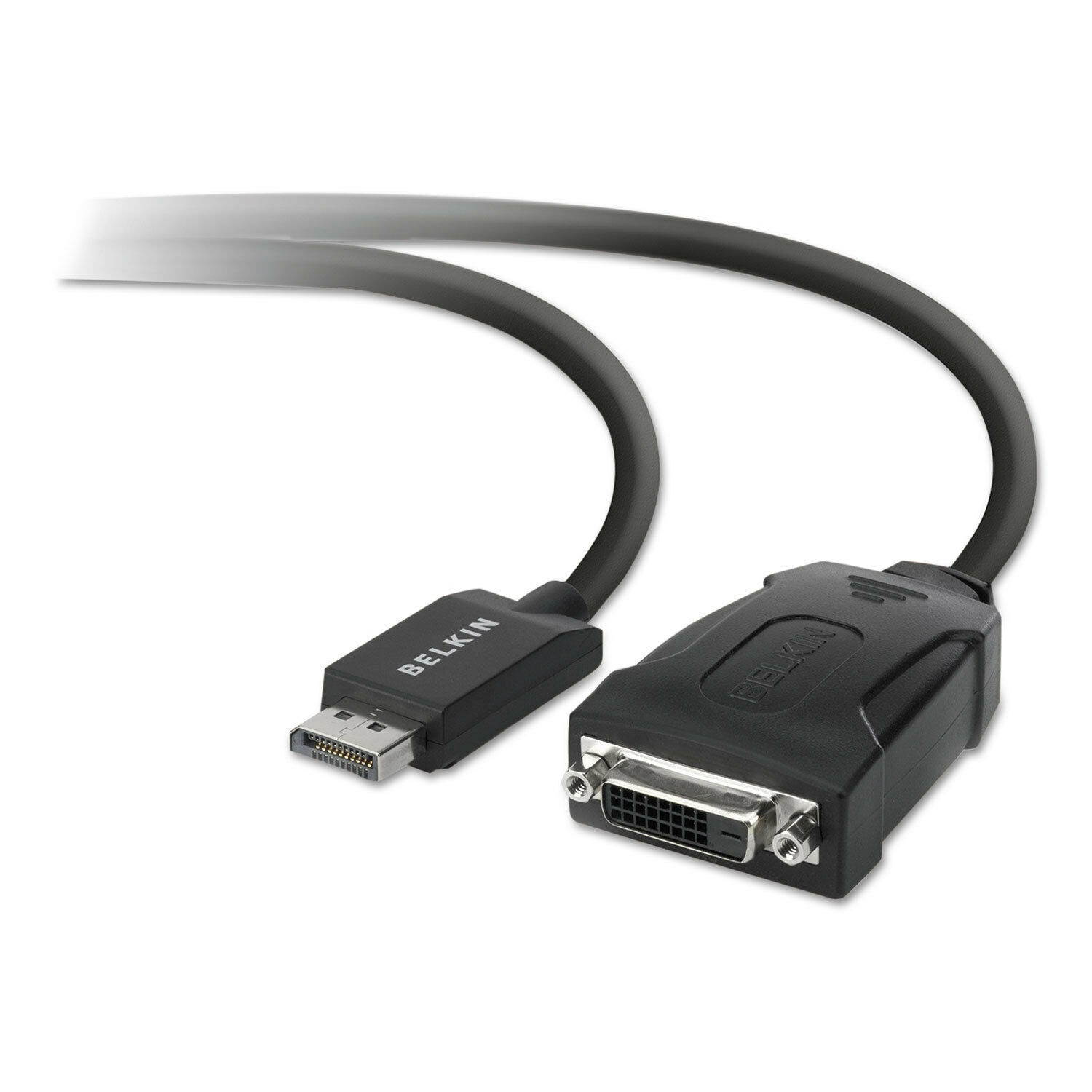 Belkin DisplayPort to DVI Adapter 5" Black F2CD005B