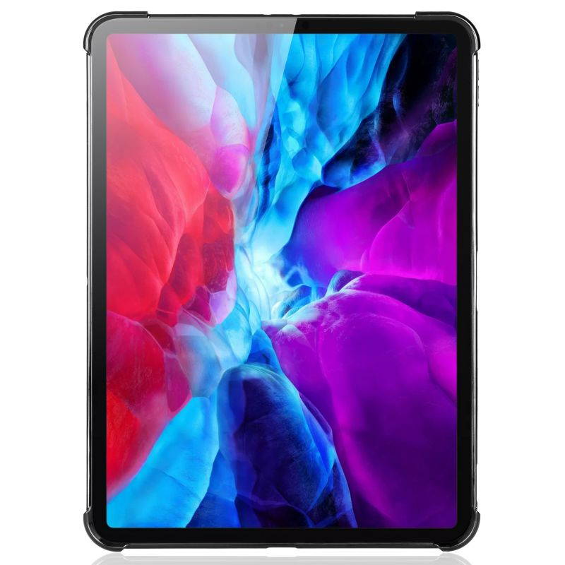 KIQ Slim & Lightweight Premium TPU Skin Case Cover for Apple iPad Pro 12.9 2020 [Black]