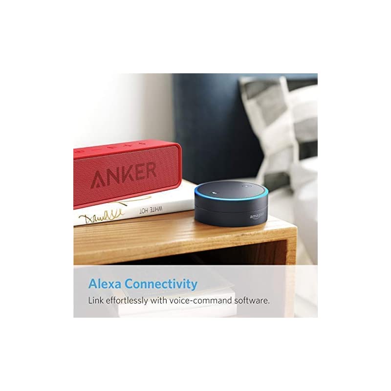 Soundcore 24Hour Playtime Bluetooth Speaker with 10W Limited Output Stereo Sound Rich Bass 66 ft Bluetooth Range Builtin Mic Portable Wireless Speaker for iPhone Samsung and More Red