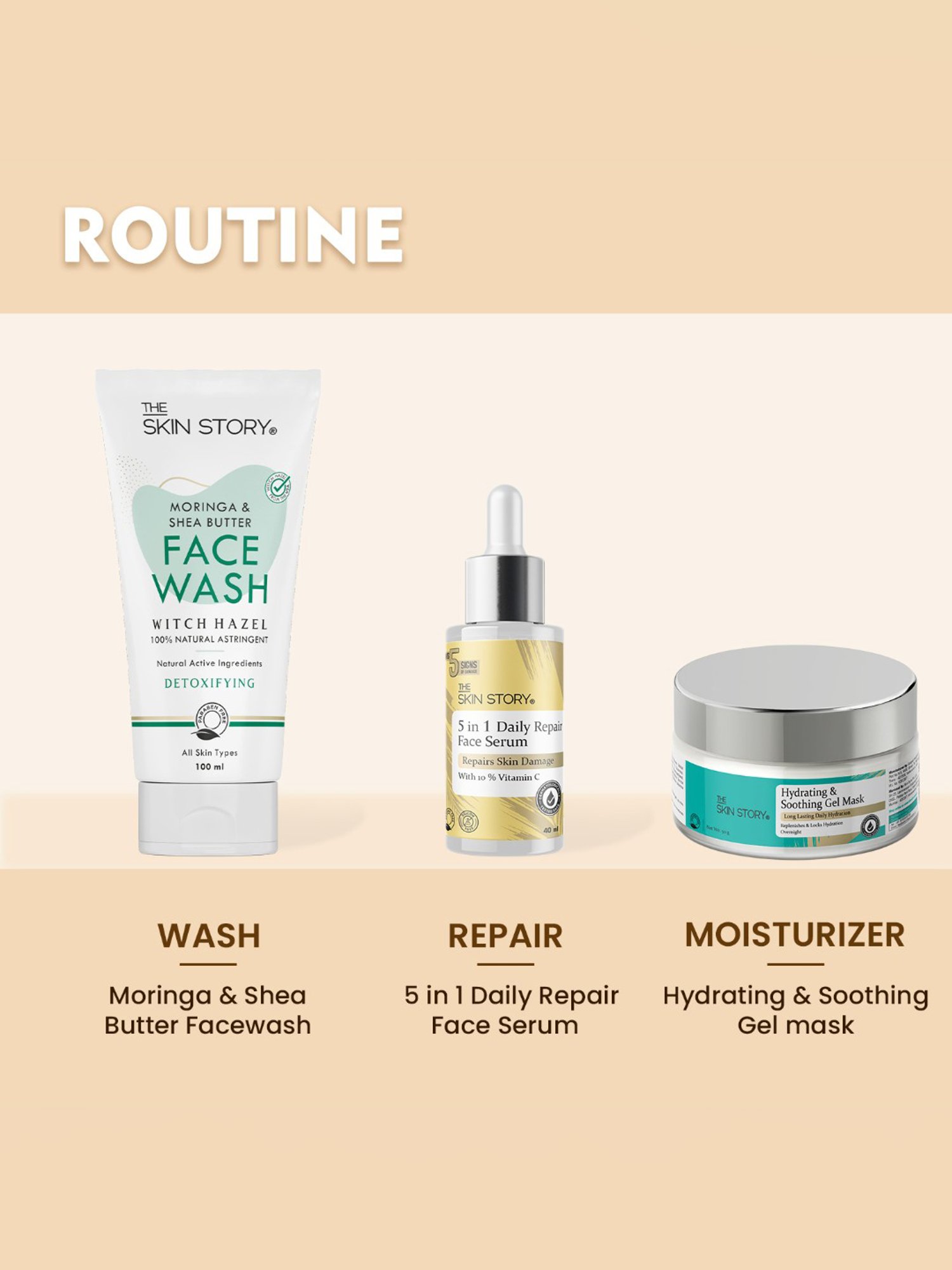 The Skin Story Witch Hazel Hydrating & Soothing Gel Mask - 50 gm