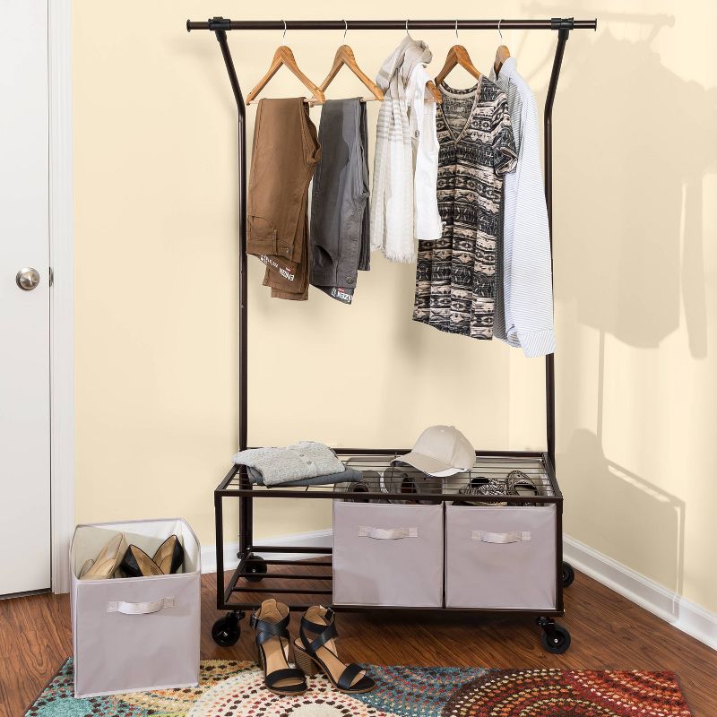 Home Basics Storage Closet with Shelving