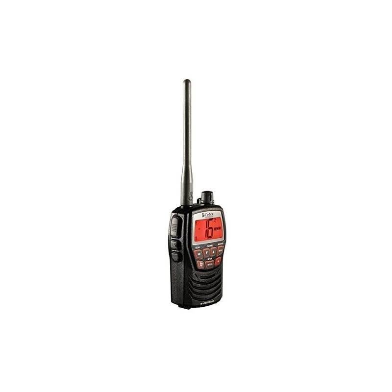 Marine Radio - MR HH150 FLT - 3 Watt, Floating, Long Range, Handheld, VHF Radio, NOAA, International, Waterproof, Submersible, Weather Alerts, LCD Screen, Belt Clip