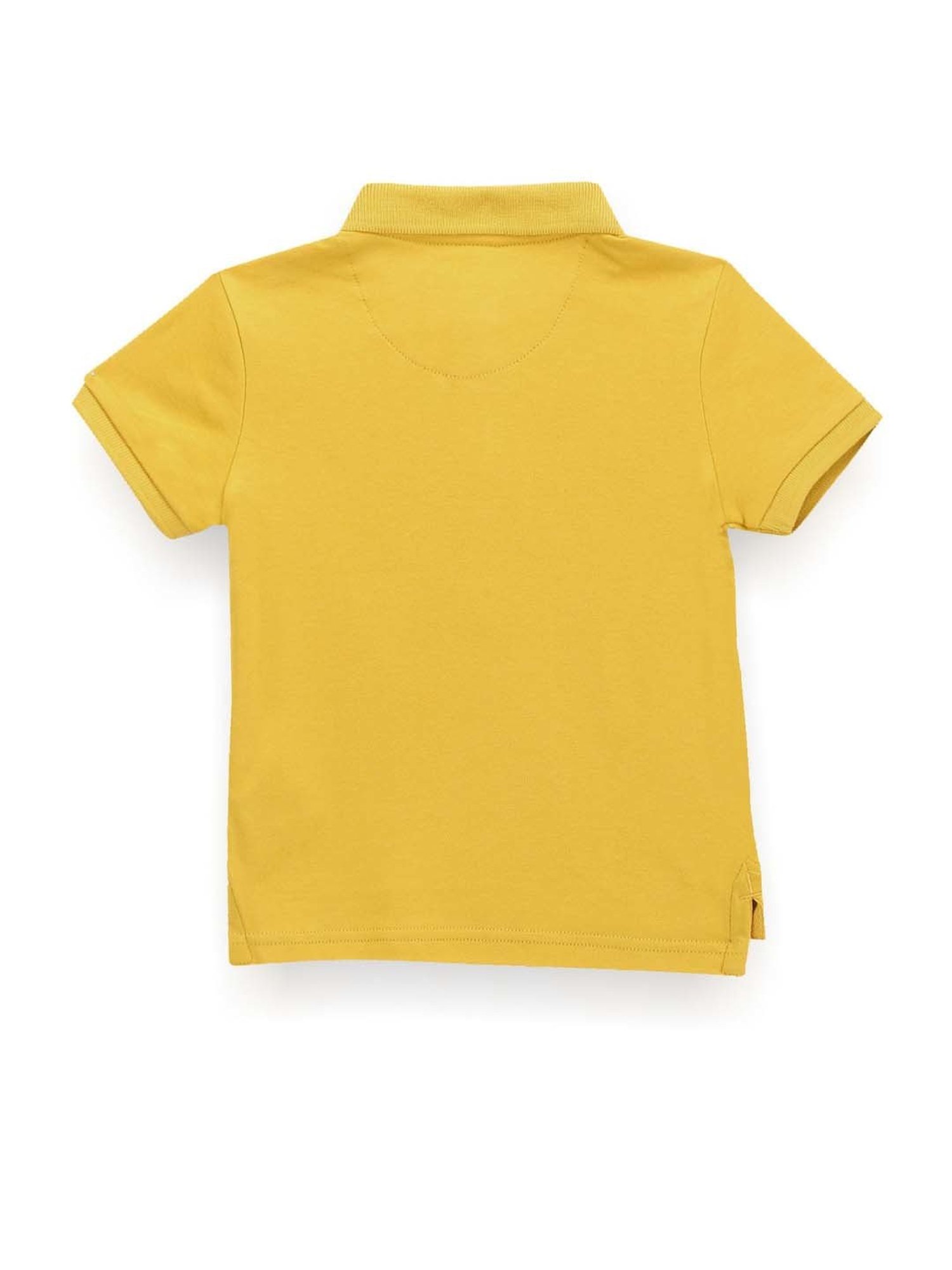 U.S. Polo Assn. Kids Yellow Printed Polo T-Shirt