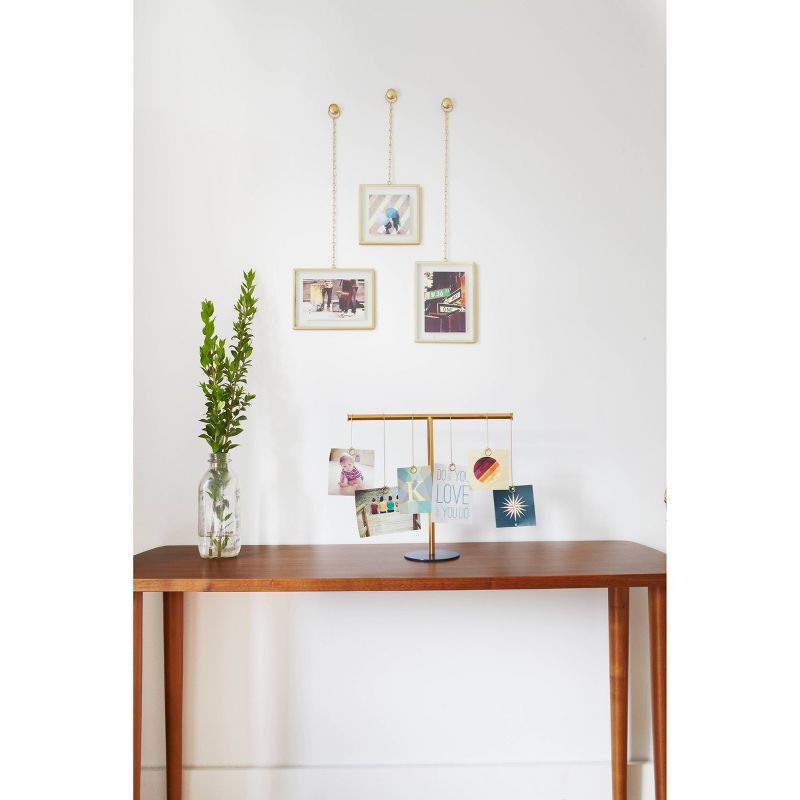 Fotochain Photo Display Frames Brass 3pk - Umbra