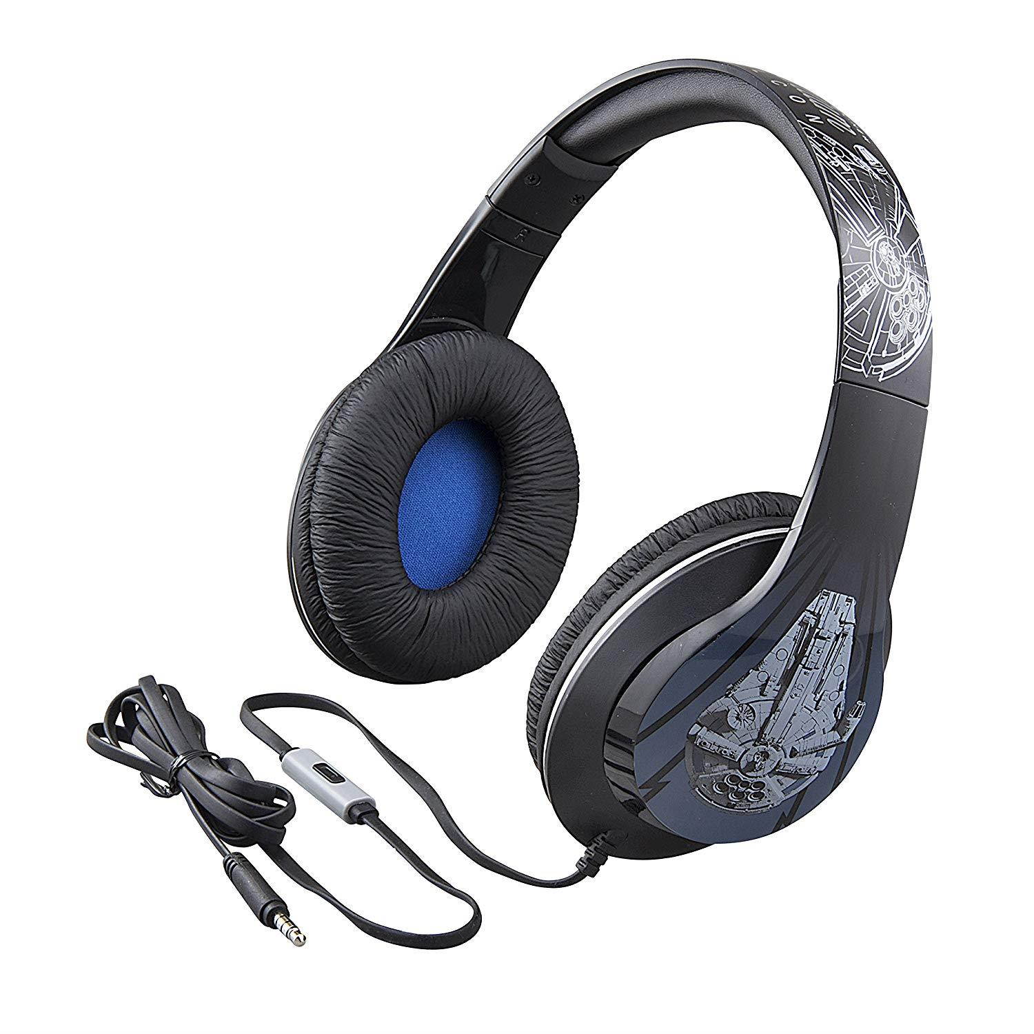 Star Wars Han Solo Movie Millenium Falcon Over the Ear Headphones with Built in Microphone