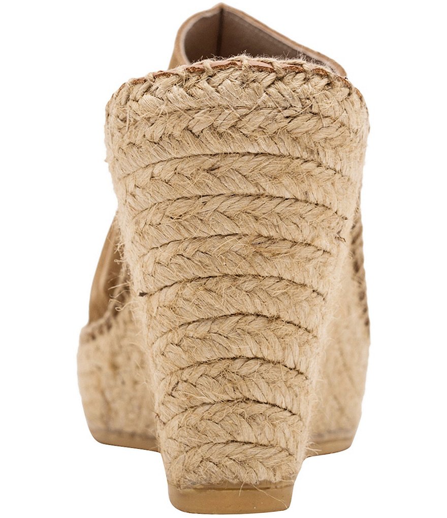 Andre Assous Cici Suede Esparille Wedge Sandals