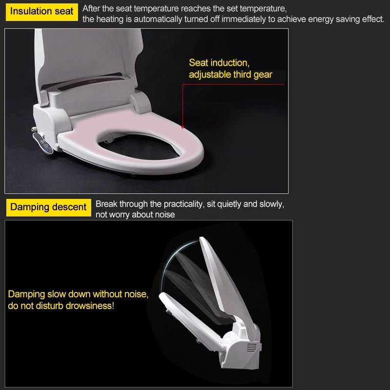 Lojoys Bathroom Automatic Cleaning Heating Intelligent Toilet Cover