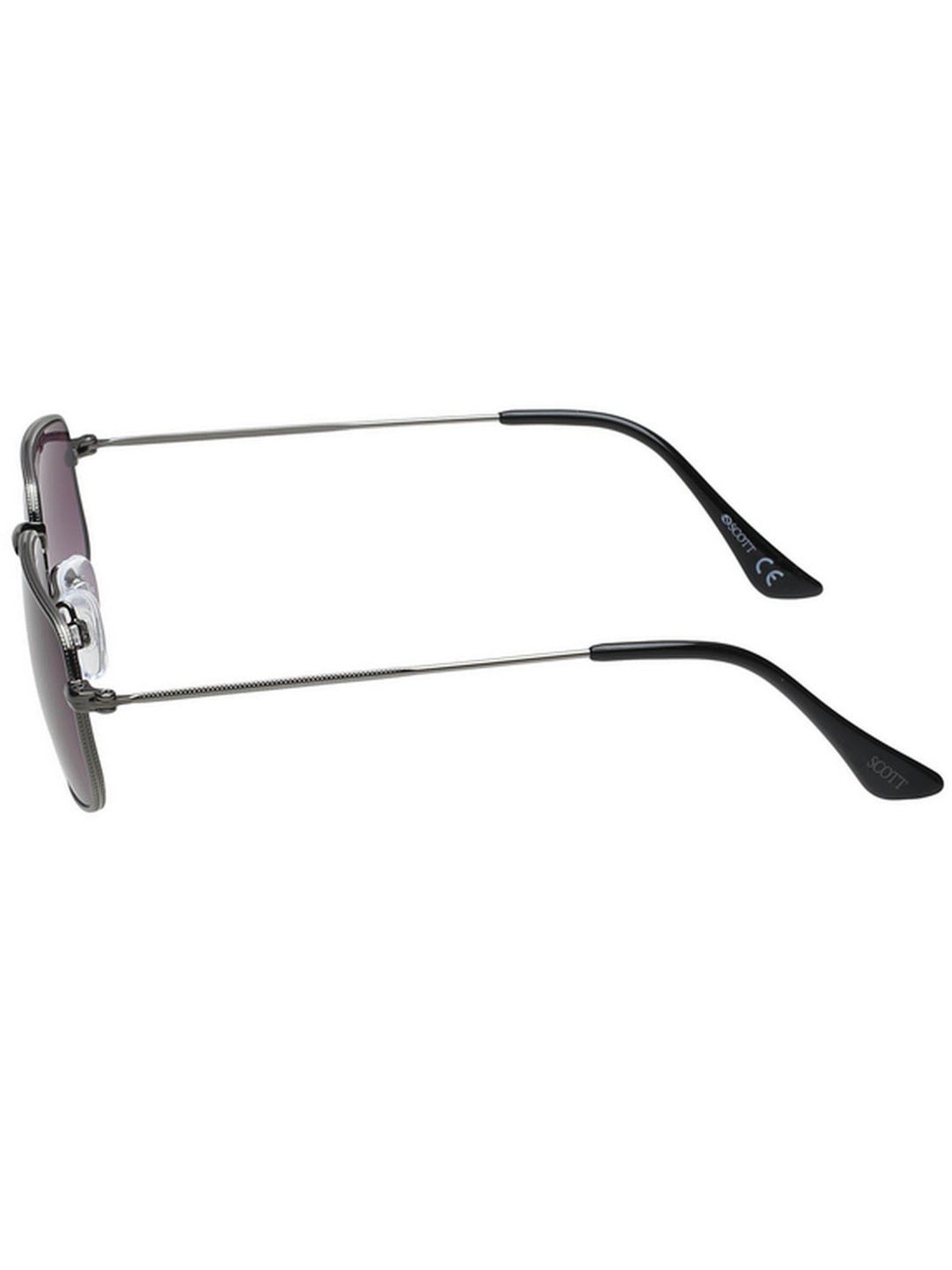 SCOTT Grey Rectangular UV Protection Unisex Sunglasses