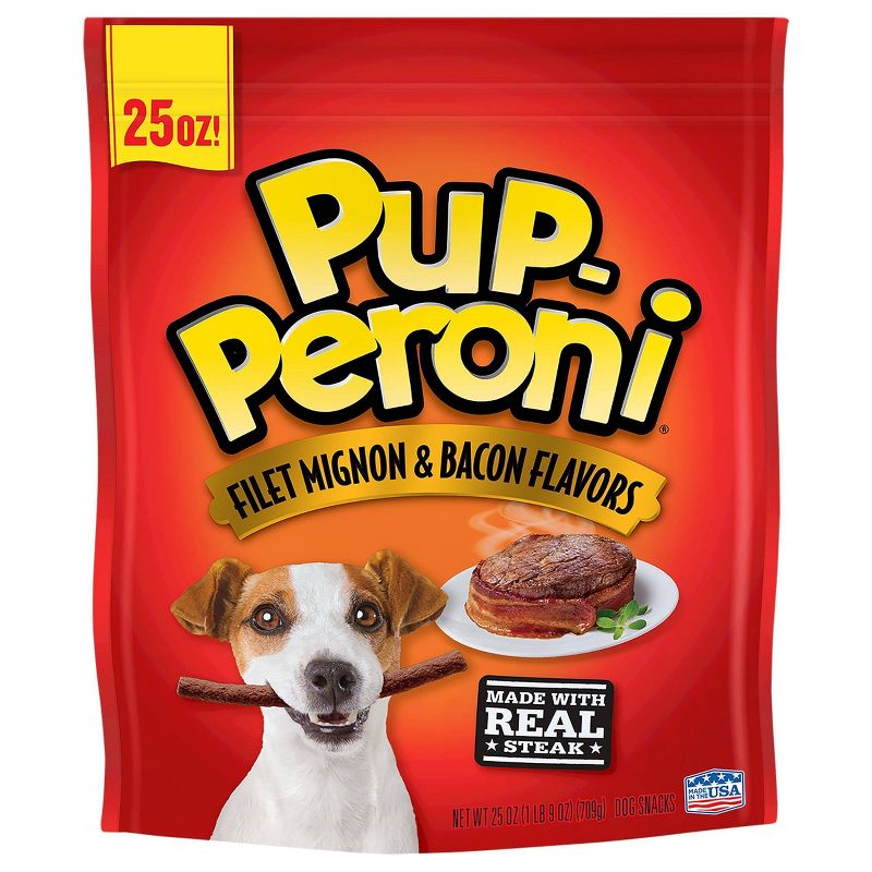 PupDog Treats Peroni Filet Mignon, Beef & Bacon Flavor Treat Dog Treats - 25oz