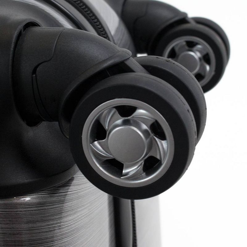 Chariot Travelware CH-513 Duro Suitcase - Brushed Silver