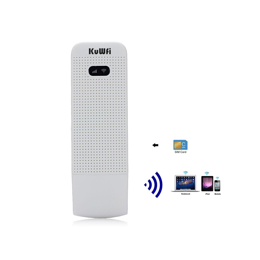 KuWFi U906 Mobile Hotspot 4G USB wifi dongle Modem Mini 4G WiFi SIM Router Support 4G/3G +Wi-Fi Wireless Access provide for Car or Bus (not including SIM Card) Support 10Users