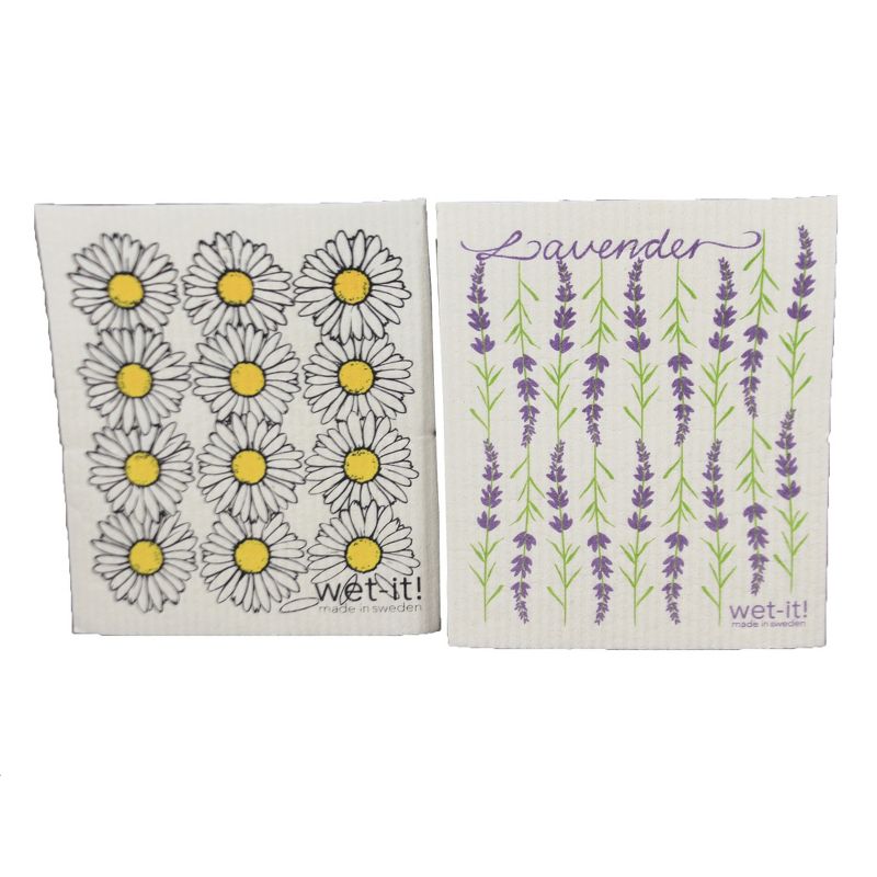 Swedish Dish Cloth 7.75" Thanksgiving Fall Set / 4 Dishcloth Kitchen Clean Up  -  Dish Cloth