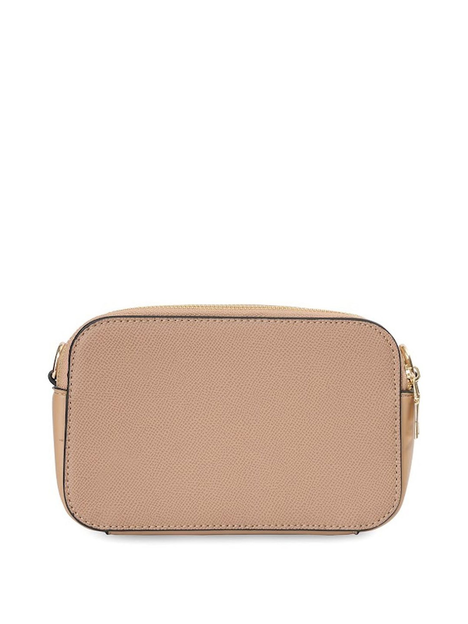 Sugarush Briana Camel PU Solid Sling Handbag