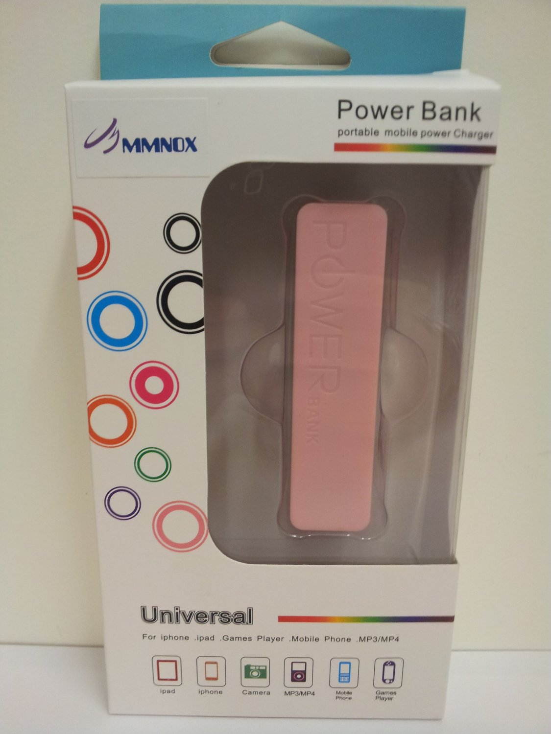 MMNOX Portable Mobile Charger 2600mAH (PL06P) &ndash; Pink
