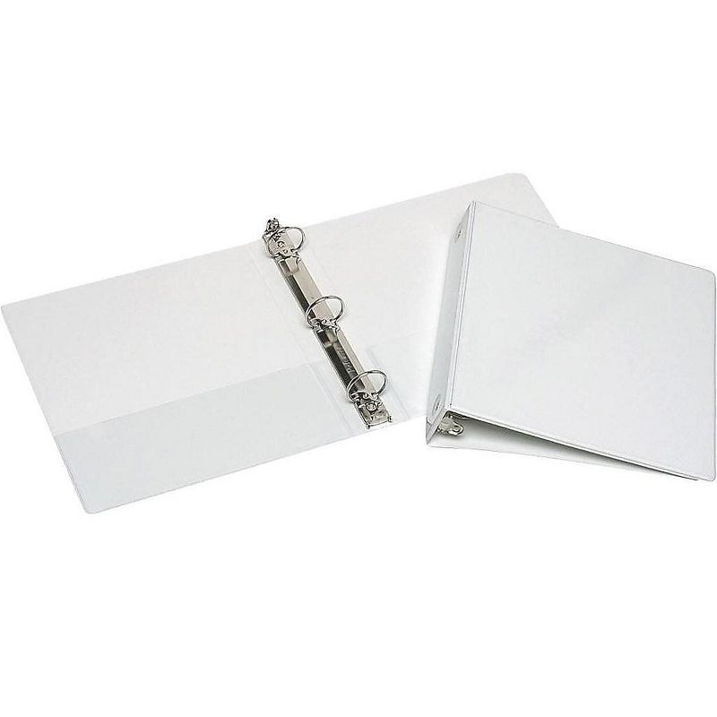 Skilcraft Economy 1 1/2 3-Ring View Binder, White 7510015194381