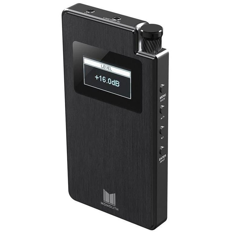 Monolith Portable Headphone Amplifier and DAC - Black With THX AAA Technology, Analog Input, Slim Design, Dirac Sensaround