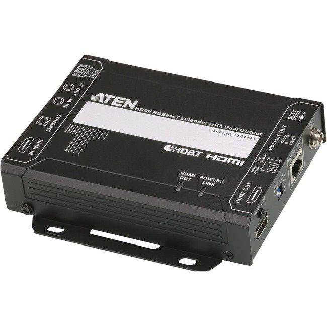ATEN HDMI HDBaseT Extender with Dual Output 4K@100m HDBaseT Class A-TAA Compliant VE814A
