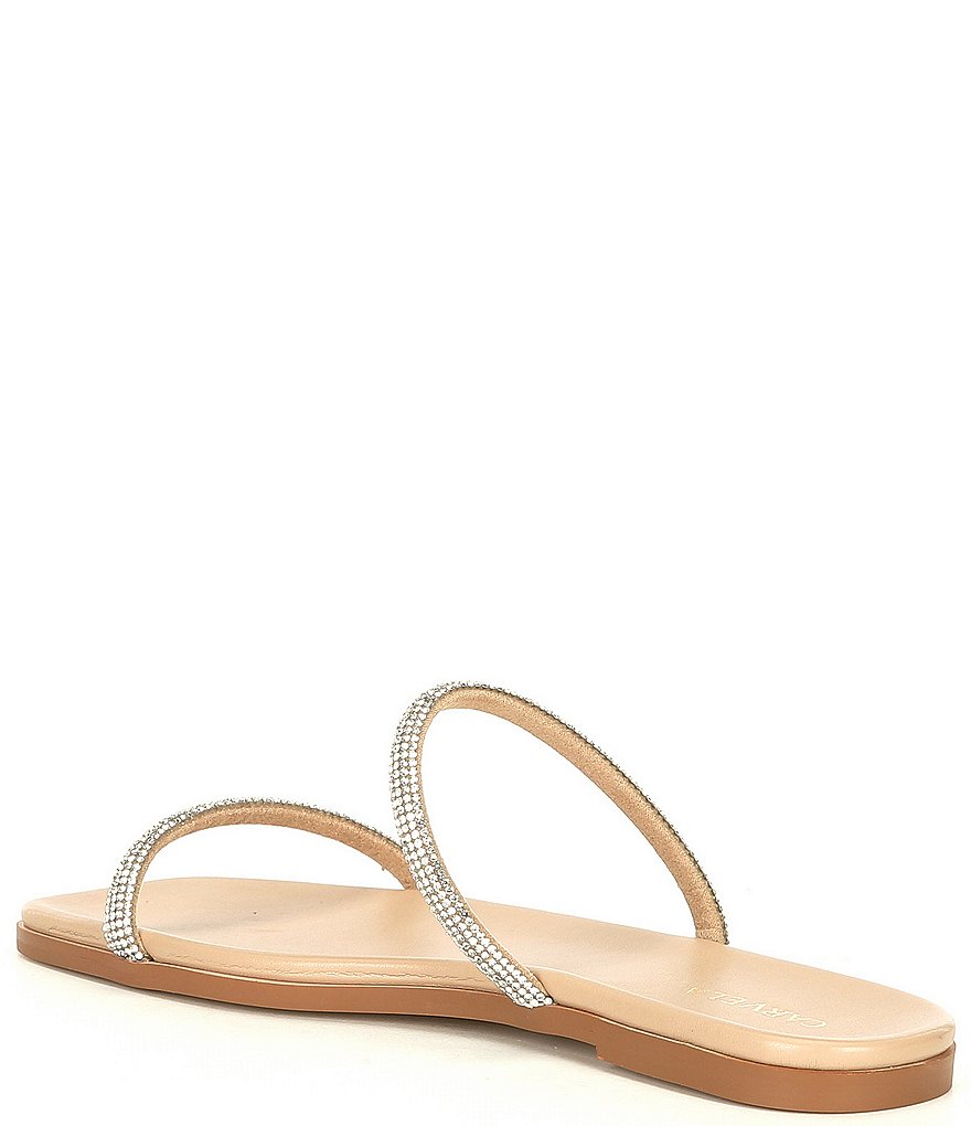 Carvela Kelly Rhinestone Embellished Banded Flat Sandals