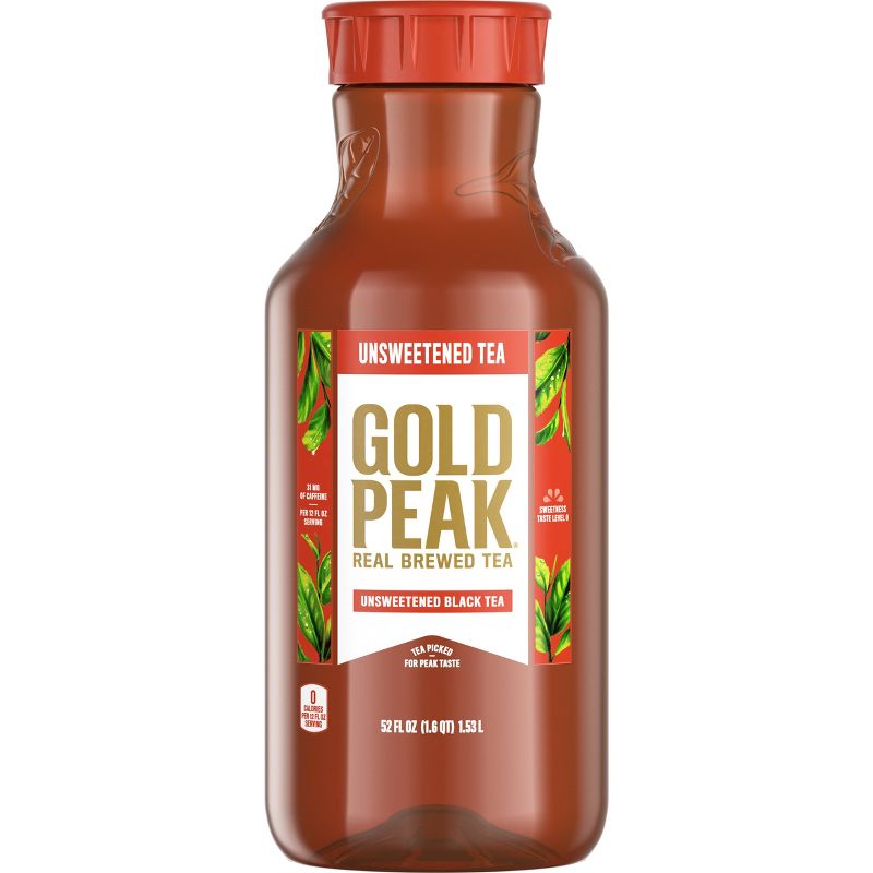 Gold Peak Unsweetened Black Iced Tea Drink - 52 fl oz