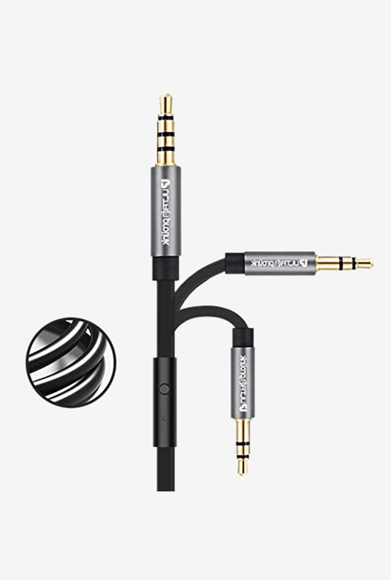ULTRAPROLINK UL108 1.5m Audio OX HF Stereo Aux & Mic Audio Cable (Black)