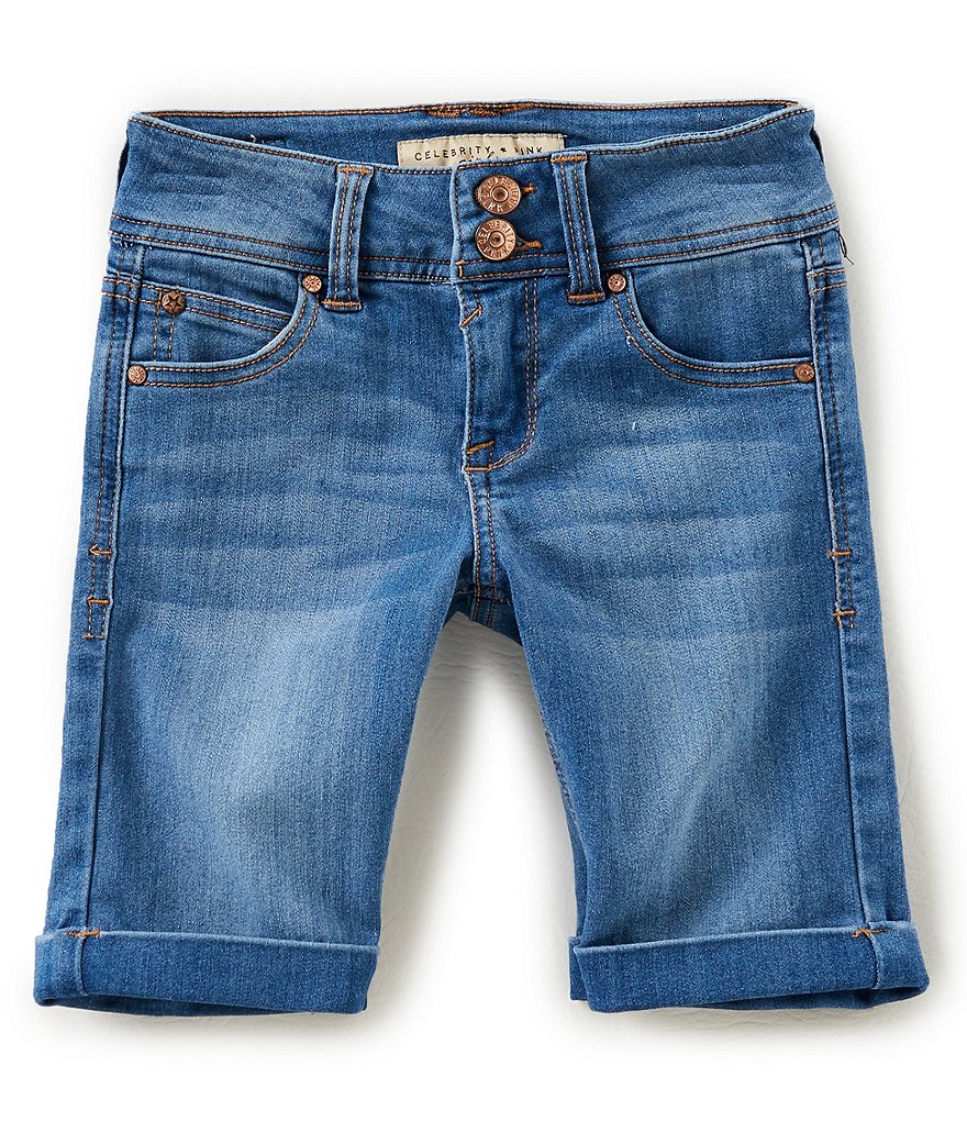 Angie Big Girls 7-14 Smocked Tie-Dye Shorts