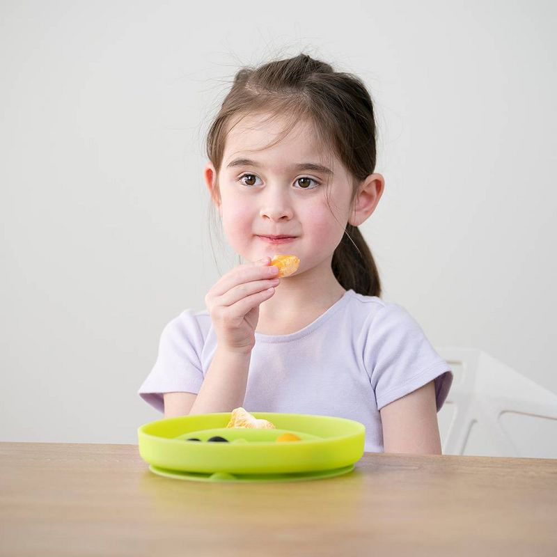 Olababy Silicone Divided Suction Plate - Kiwi