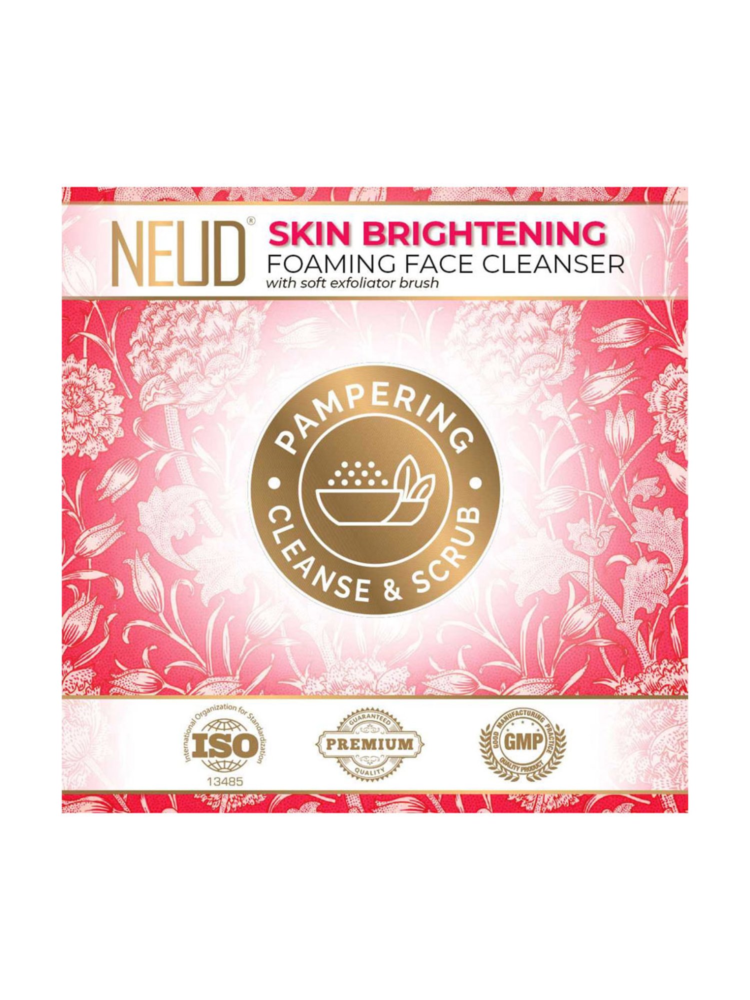 NEUD Skin Brightening Foaming Face Cleanser - 150 ml Each (Pack of 2)