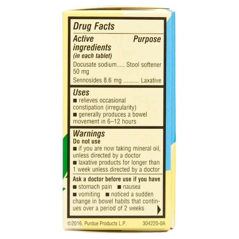 Senokot-S Laxative Plus Softener Tablets 30ct