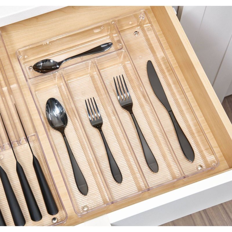 iDESIGN Linus Cutlery Tray Clear