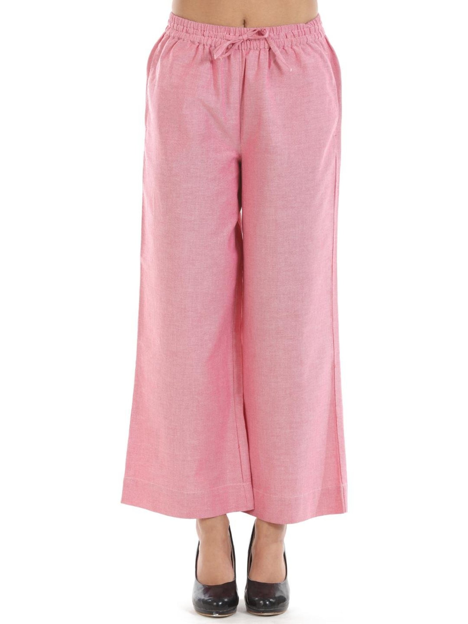 Mustard Pink Textured Palazzo