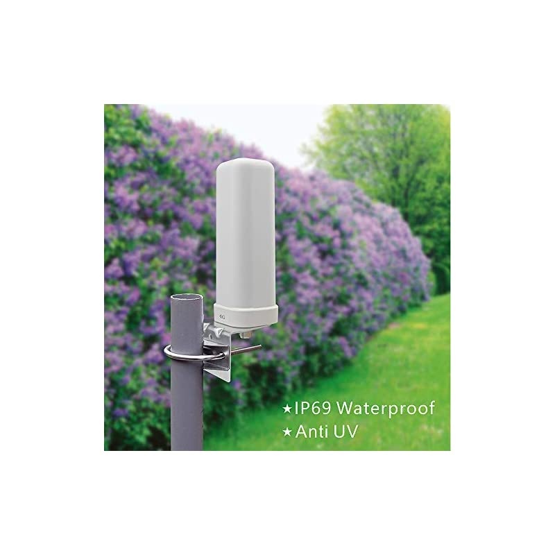 High Gain 9dBi 3G/4G/LTE Network Omni-Directional Outdoor Pole/Wall Mount Antenna for Cell Phone Signal Booster,Cellular Modems,Routers,AT&T, Sprint