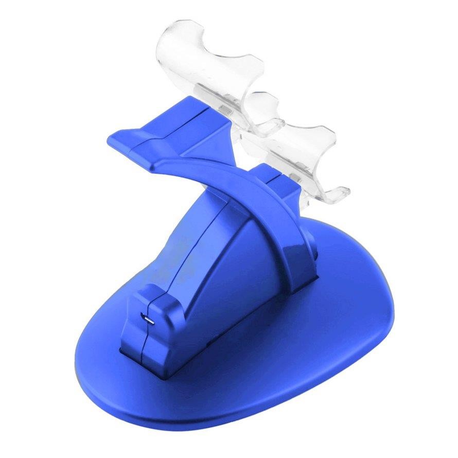 For PS4 Dual USB Charge Stand Controller Game-pad Double Charging With Charge Line