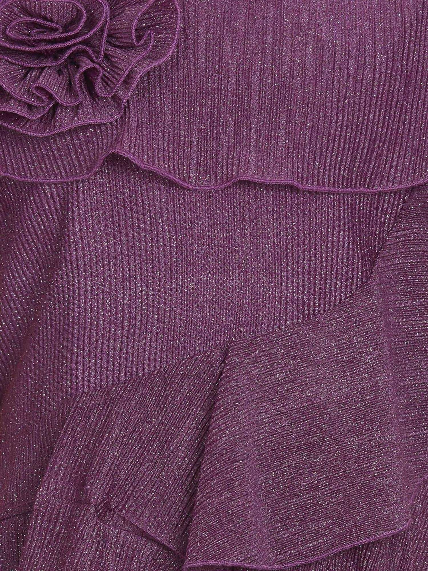 Peppermint Girls Purple Textured Dress