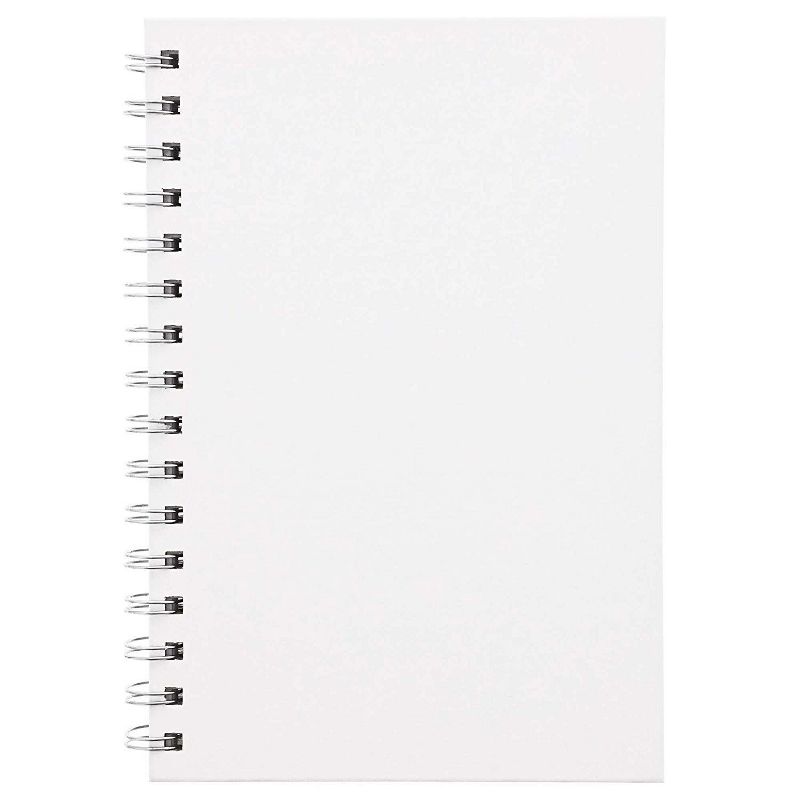 Paper Junkie 2-Pack Desk Calendar Flip Photo Album White Picture Frames, 8.25x5.5 Inch