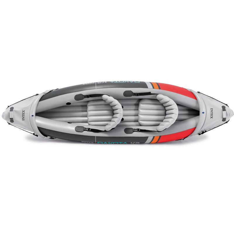 Intex Explorer 200 Inflatable 2 Person River Boat Raft Set with 2 Oars & Pump
