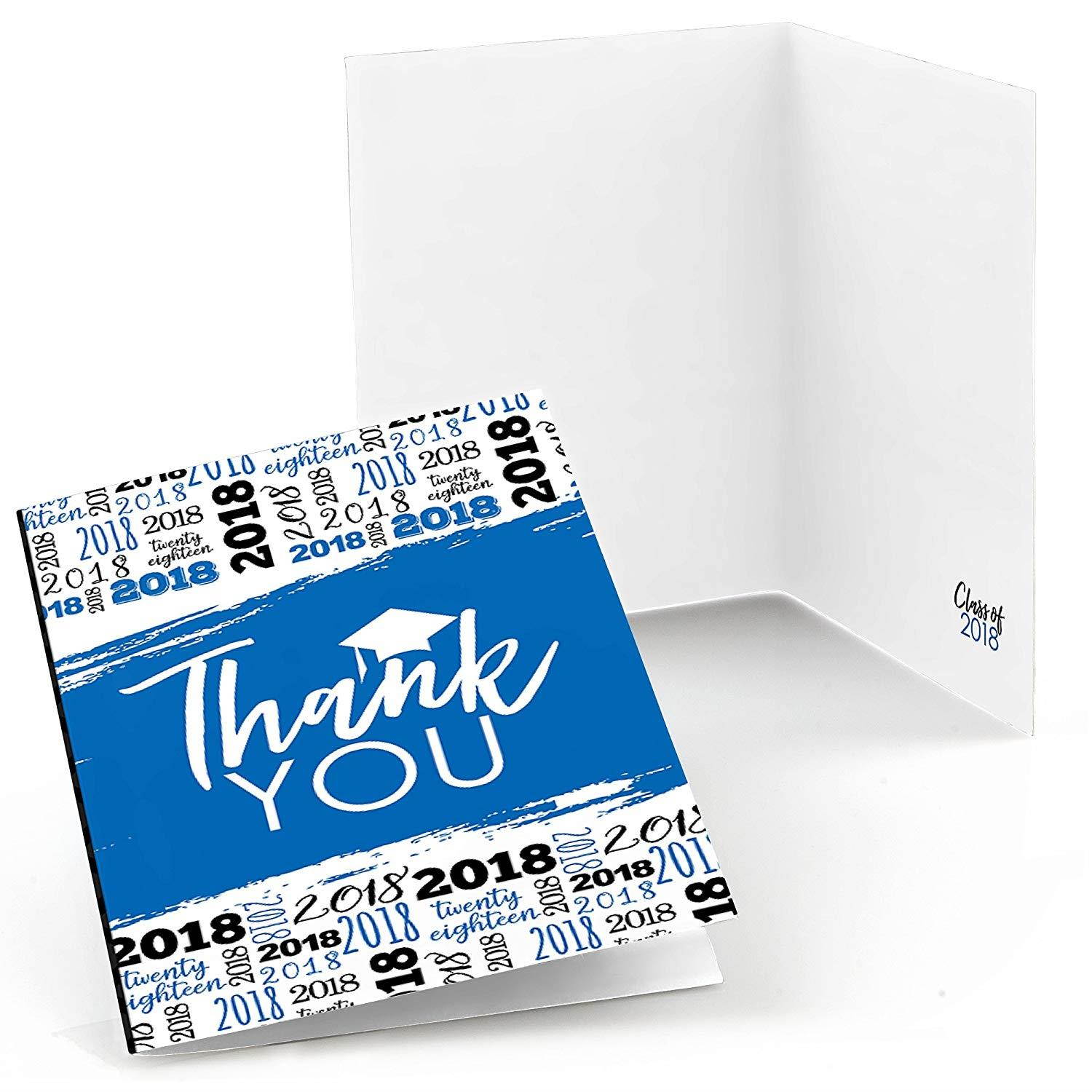 Blue Grad - Best is Yet to Come - Royal Blue 2018 Graduation Party Thank You Cards (8 Count)