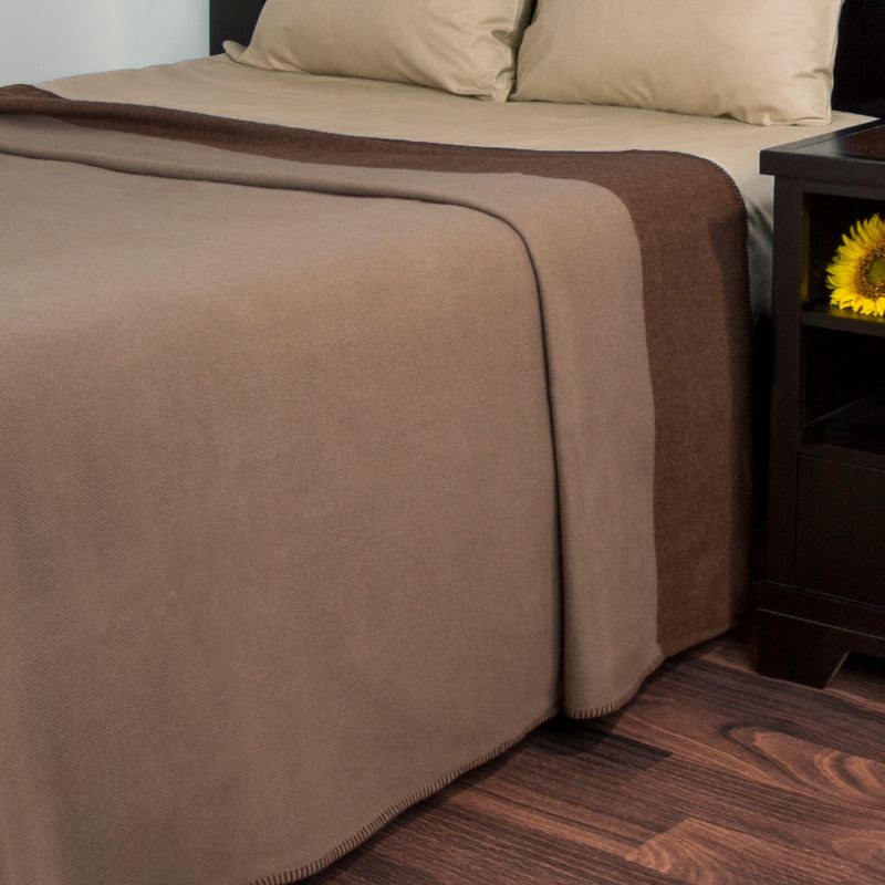 100% Australian Wool Blanket (King) Brown - Yorkshire Home