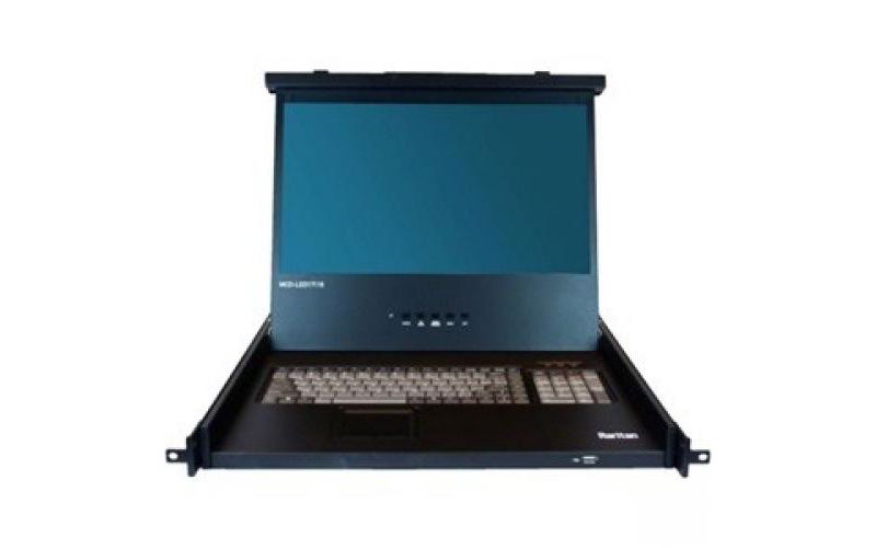 Raritan MasterConsole MCD-LED17108 LCD Rack Console - 8 Computer(s) - 17.3" LCD - 1920 x 1080Network (RJ-45)HDMIDVIVGA - 1U High - Black