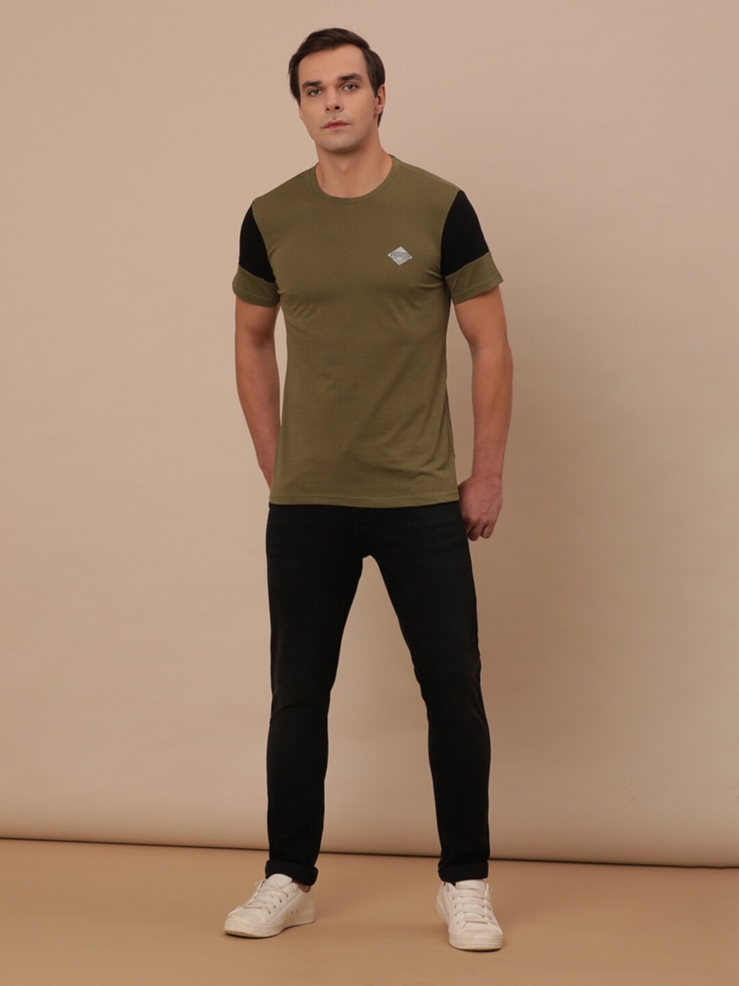 Wrangler Winter Moss Cotton Regular Fit T-Shirt