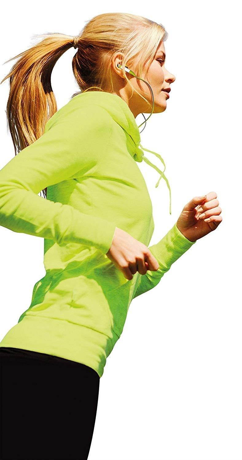 Honsenn Sweatproof Sport Workout Headphones Bass Mic Noise Isolating In-Ear Earbuds for Running Gym Jogging Earphones