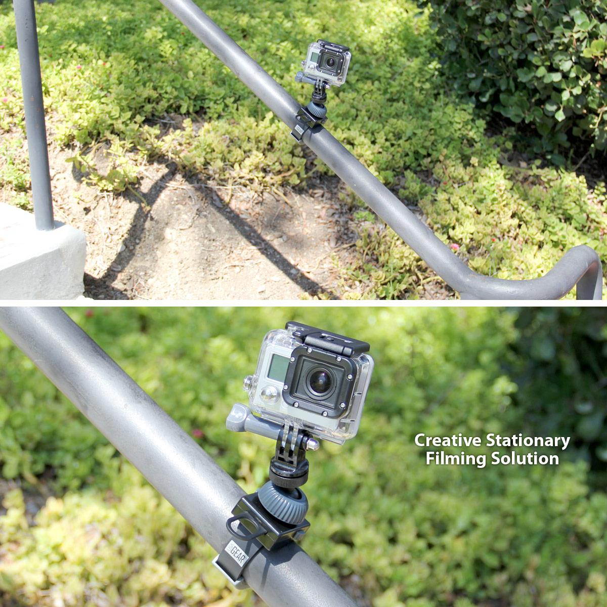 Extreme Ironing (EI) POV Zip Tie Action Camera Mount w/ 360 Degree Rotation by USA Gear