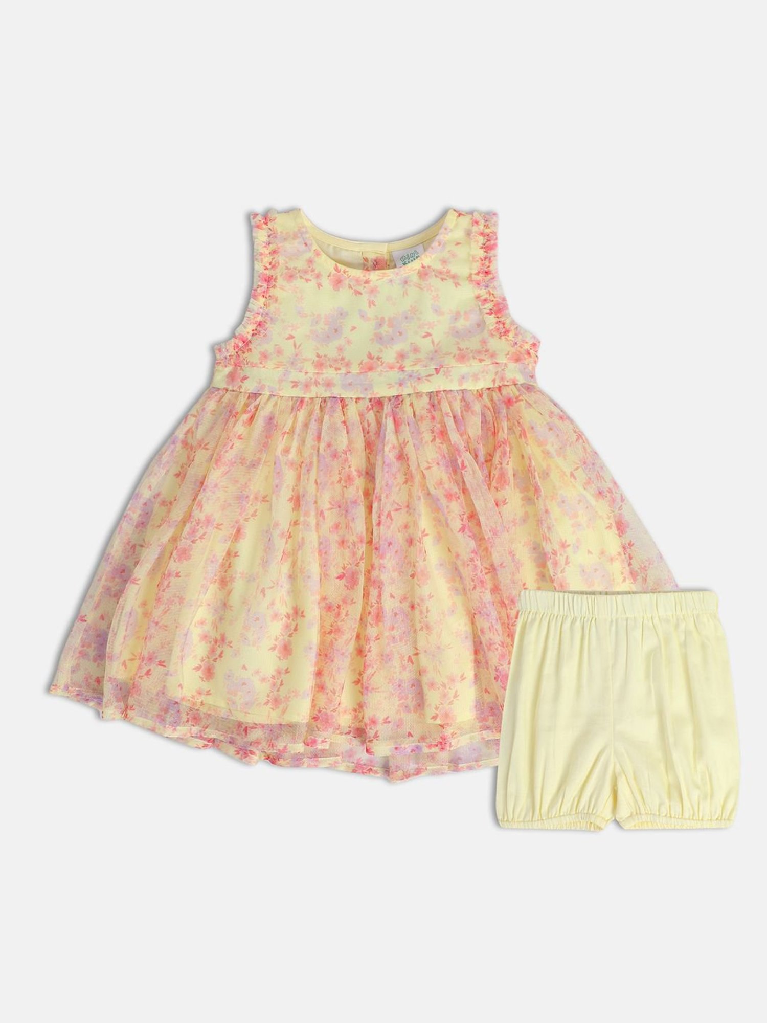 Ed-a-Mamma Baby Multicolor Printed Dress (Pack Of 2)