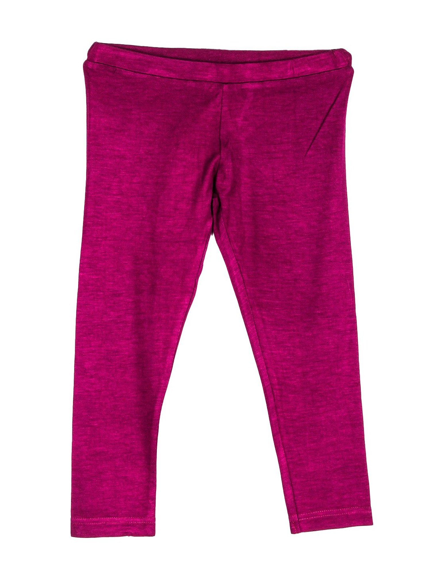 Peppermint Girls Purple Solid Leggings